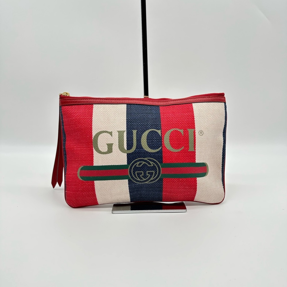 Gucci GG Logo Clutch Handbag - Picture 1 of 12